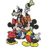 Mickey and Friends 2- Pack of 20 Designs - Embroidery Design - FineryEmbroidery